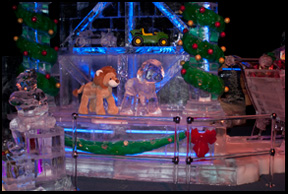 How do you find coupons for the Gaylord Texan Resort ICE show?